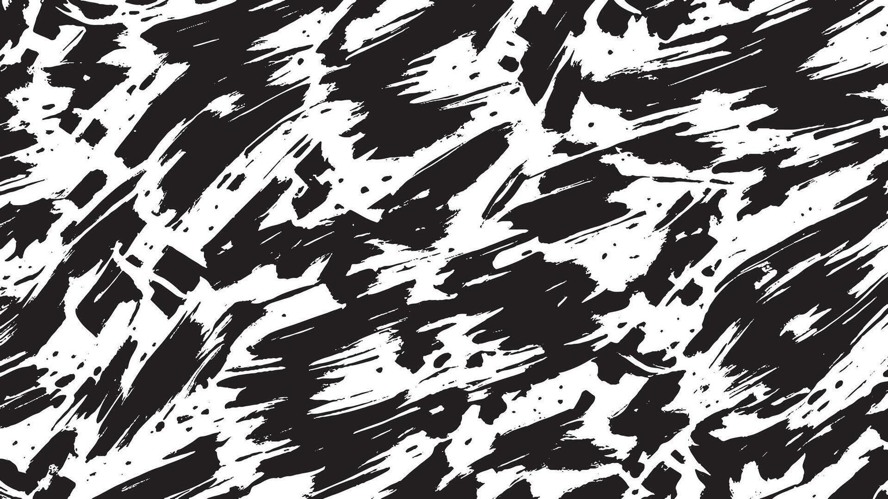 Black Monochrome Brush Stroke Patterns for Artistic Overlays and Textures vector
