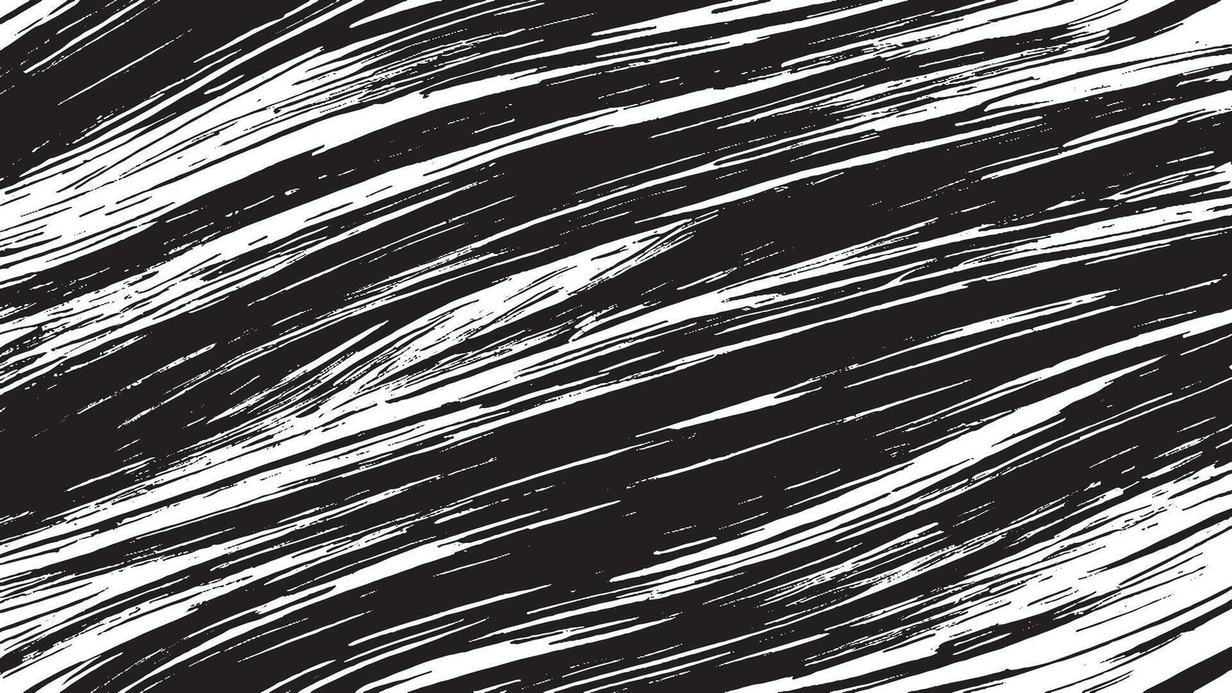 Black Monochrome Brush Stroke Patterns for Artistic Overlays and Textures vector
