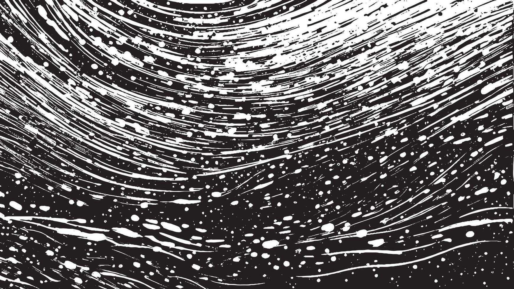 Black Monochrome Brush Stroke Patterns for Artistic Overlays and Textures vector