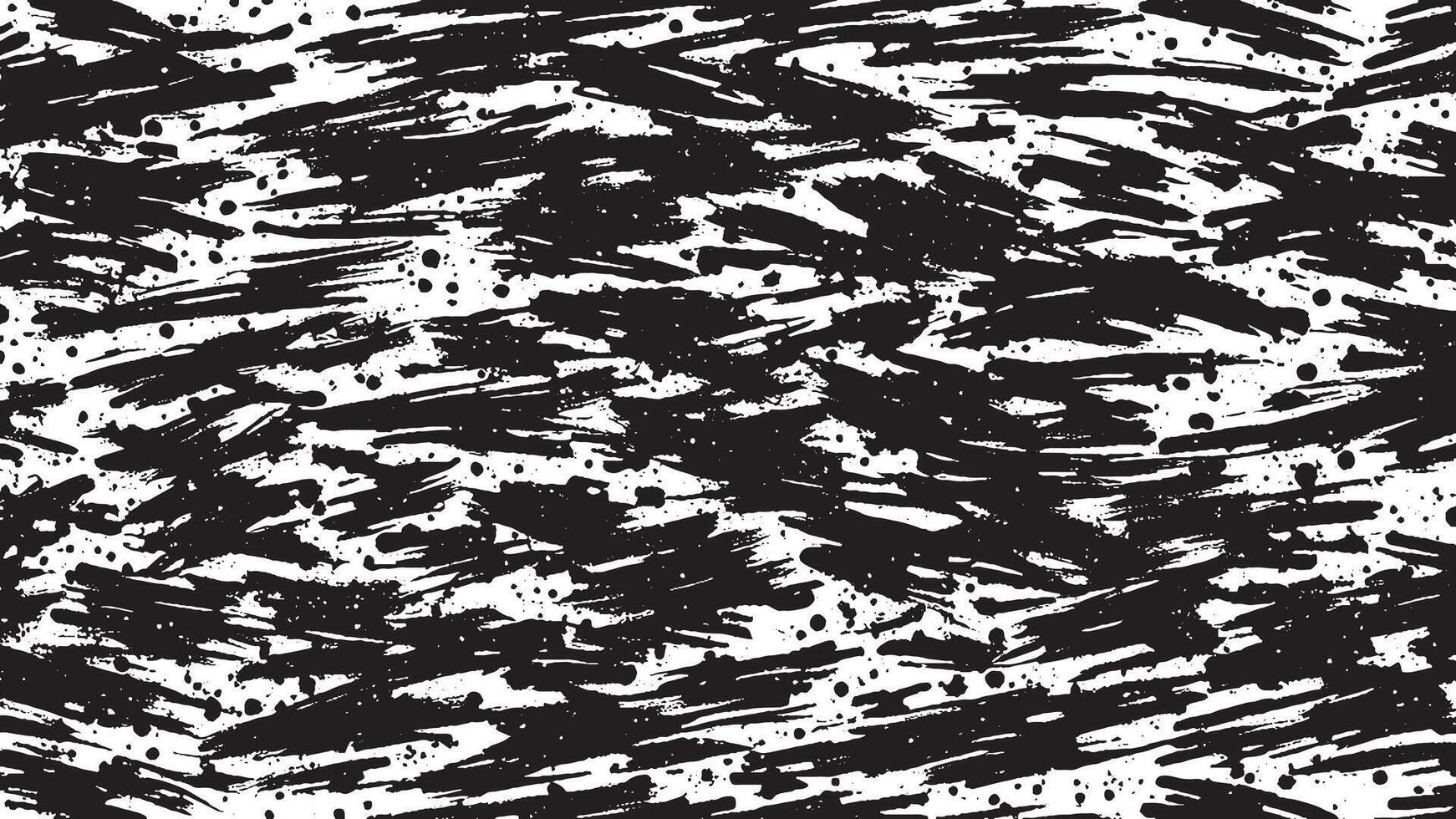 Random Black Brush Strokes Illustration for Overlay and Background Texture vector