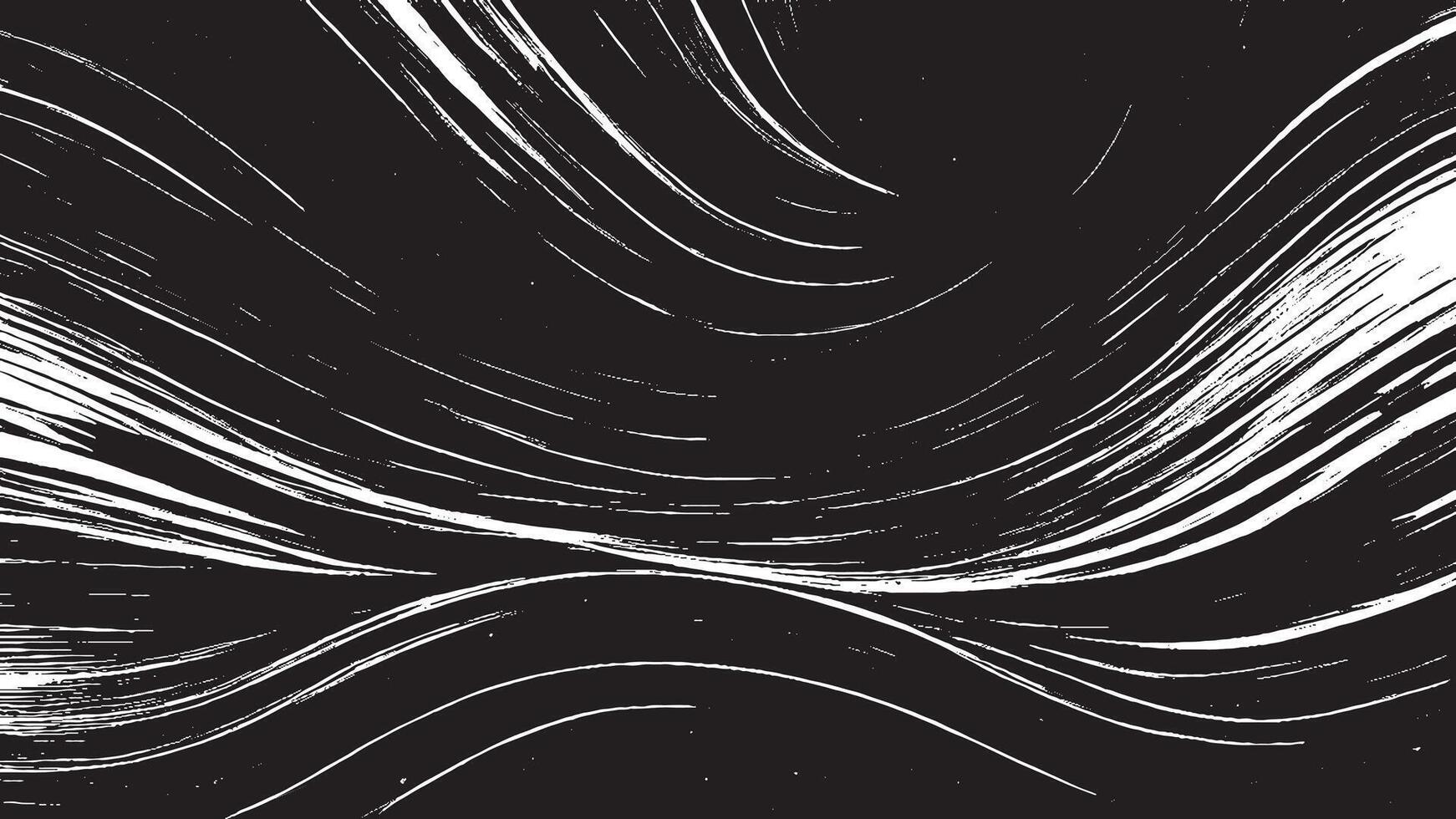 Black Monochrome Brush Stroke Patterns for Artistic Overlays and Textures vector