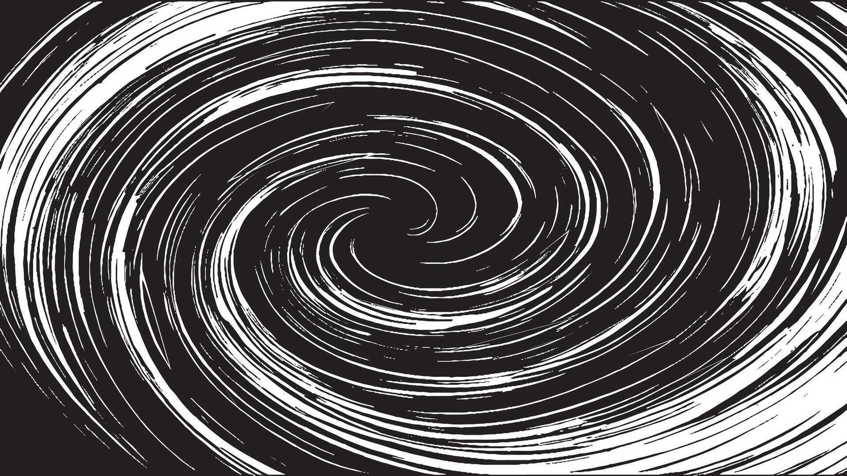 Artistic Black Brush Strokes on Monochrome Background for Texture Overlays vector