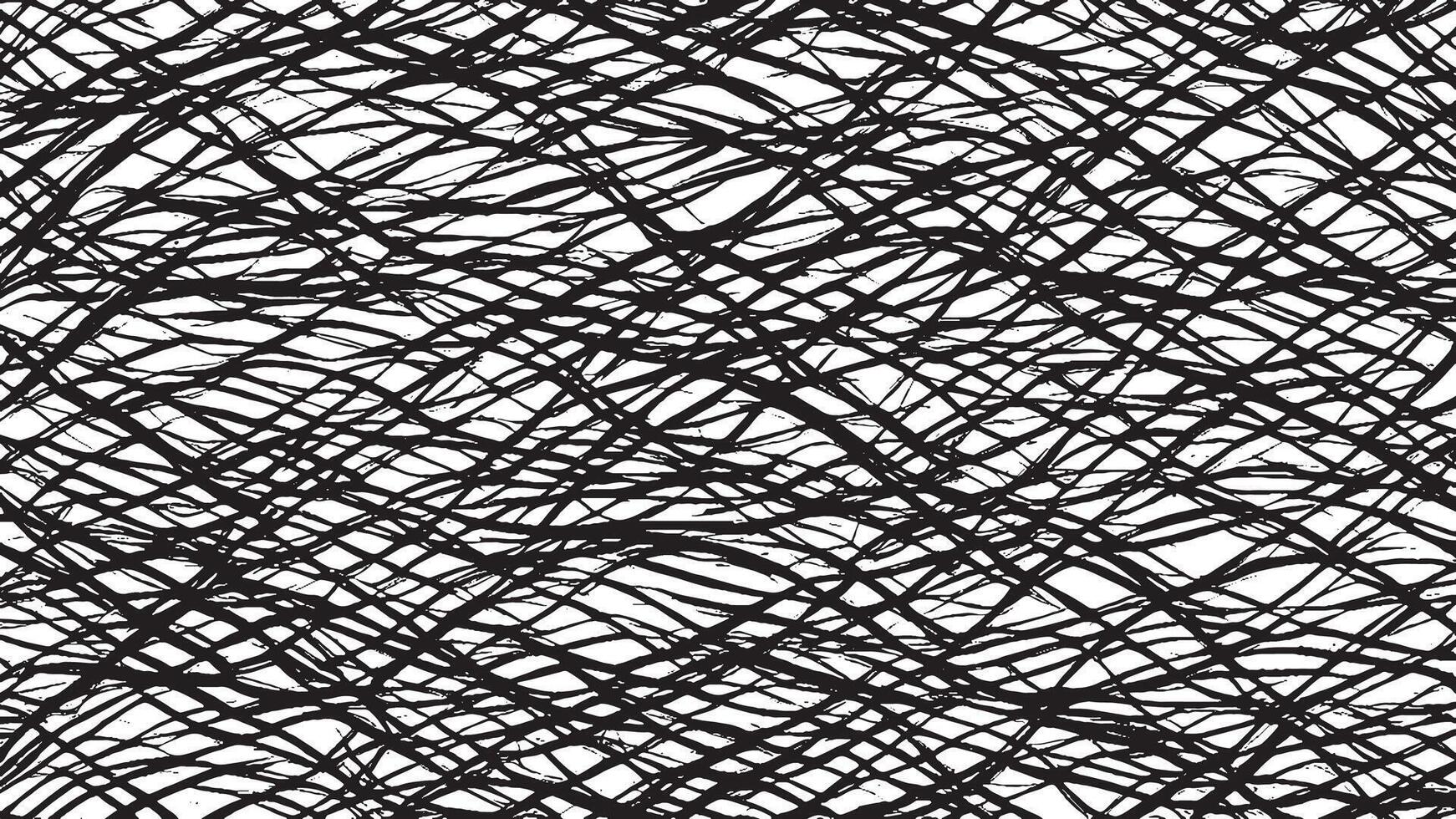 Black Monochrome Artistic Brush Strokes for Textured Background Overlays vector
