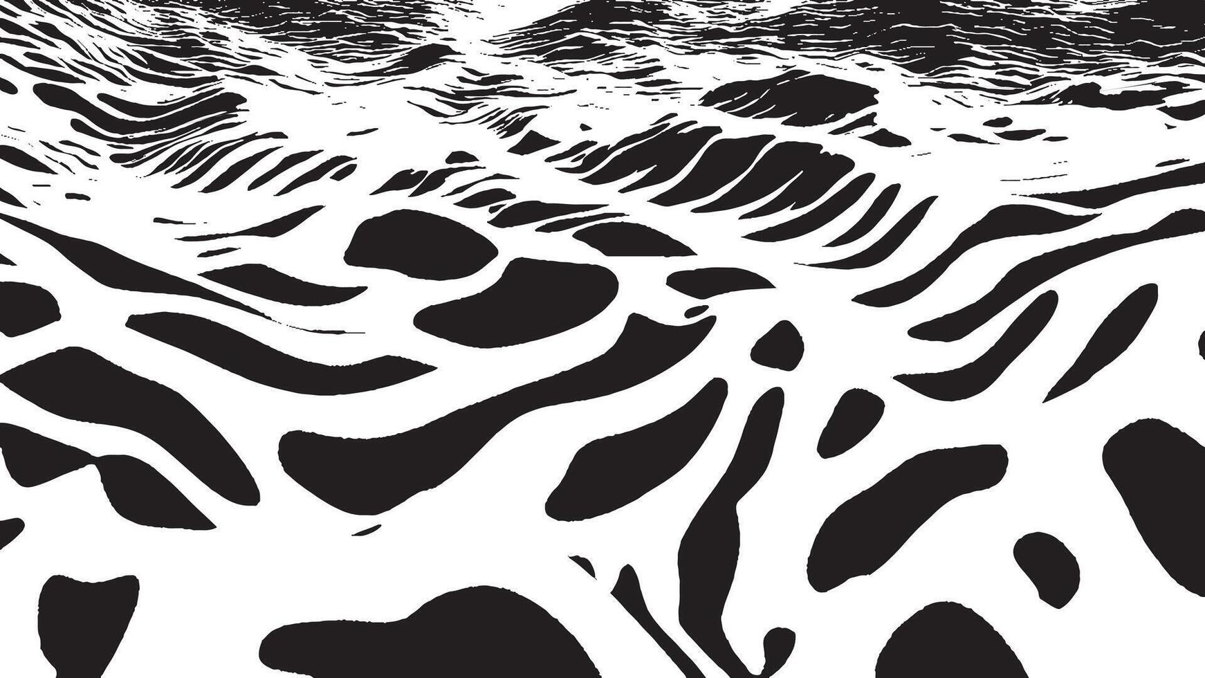 Monochrome Illustration, Black Texture on White Background for Overlays and Textures vector