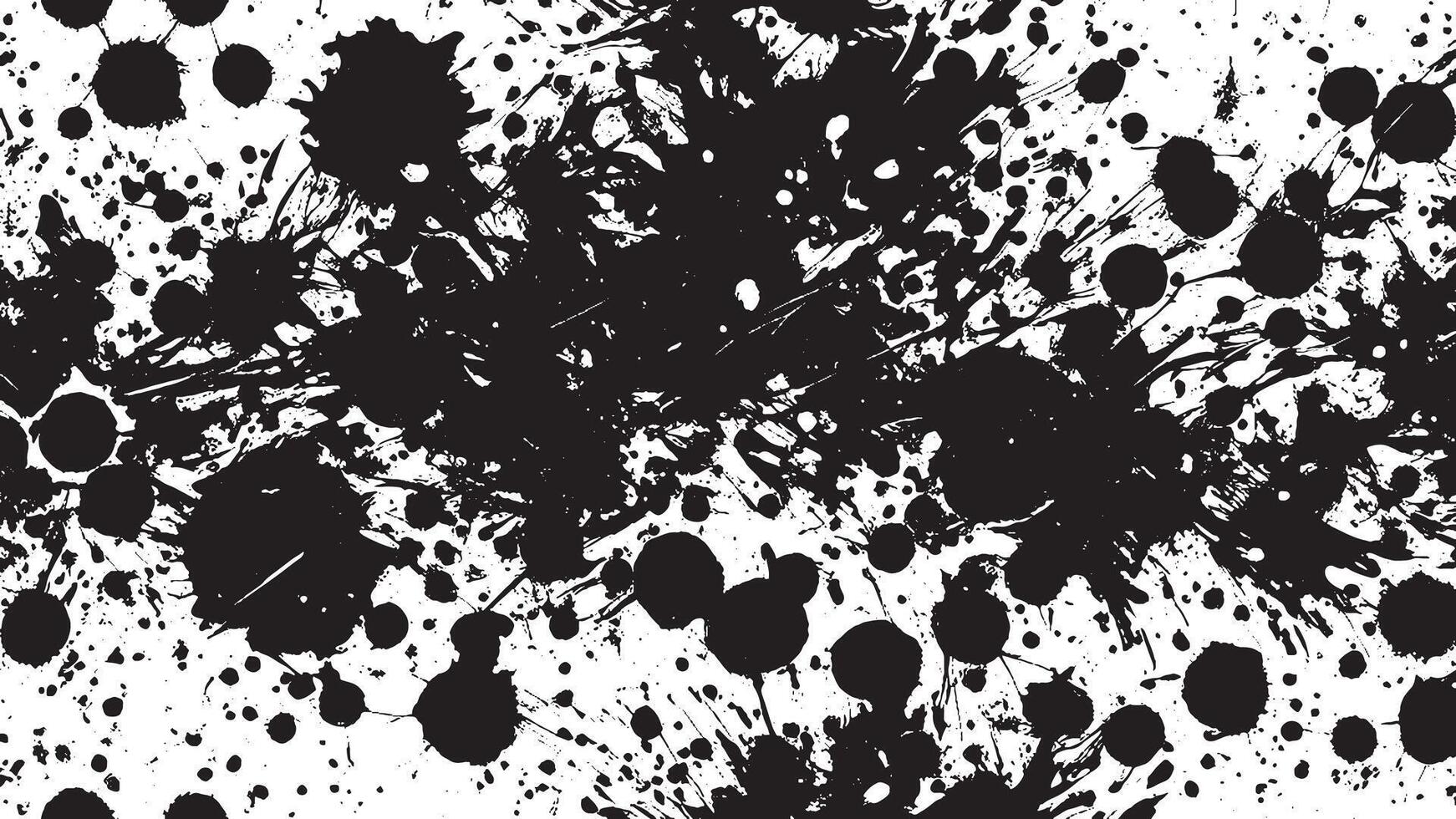 Abstract Black Monochrome Brush Strokes Overlay Art for Background Textures vector