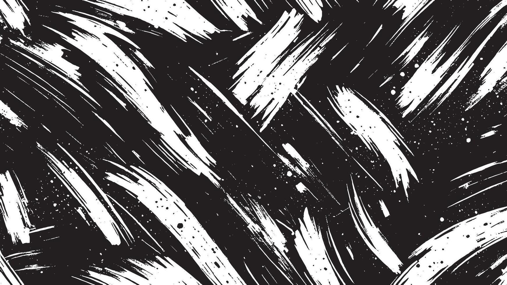 Abstract Black Monochrome Brush Strokes Overlay Art for Background Textures vector