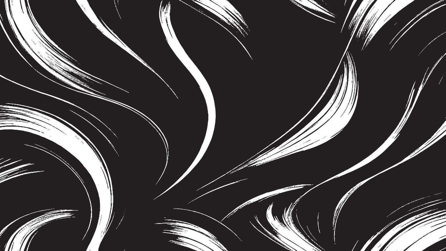 Abstract Black Monochrome Brush Strokes Overlay Art for Background Textures vector