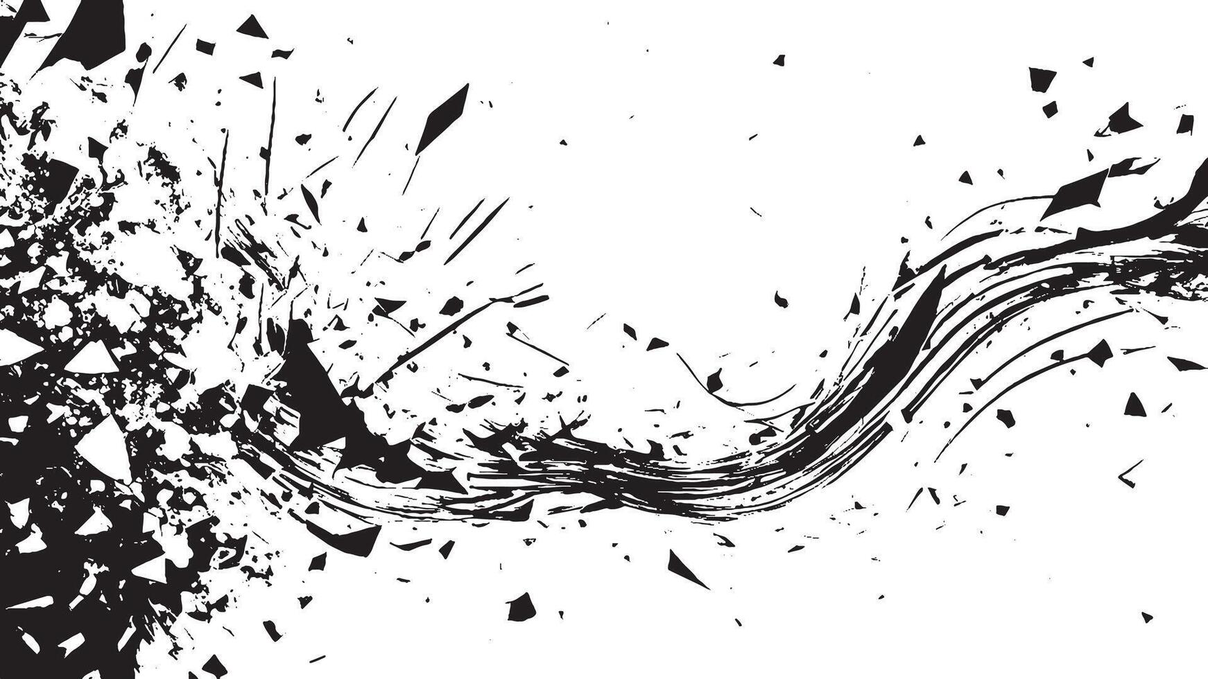 Black on White Background Texture, Detailed Monochrome Overlay Illustration vector