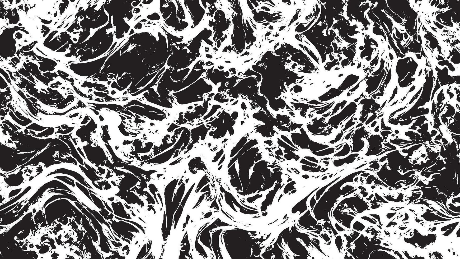 Monochrome Illustration, Black Texture on White Background for Overlays and Textures vector