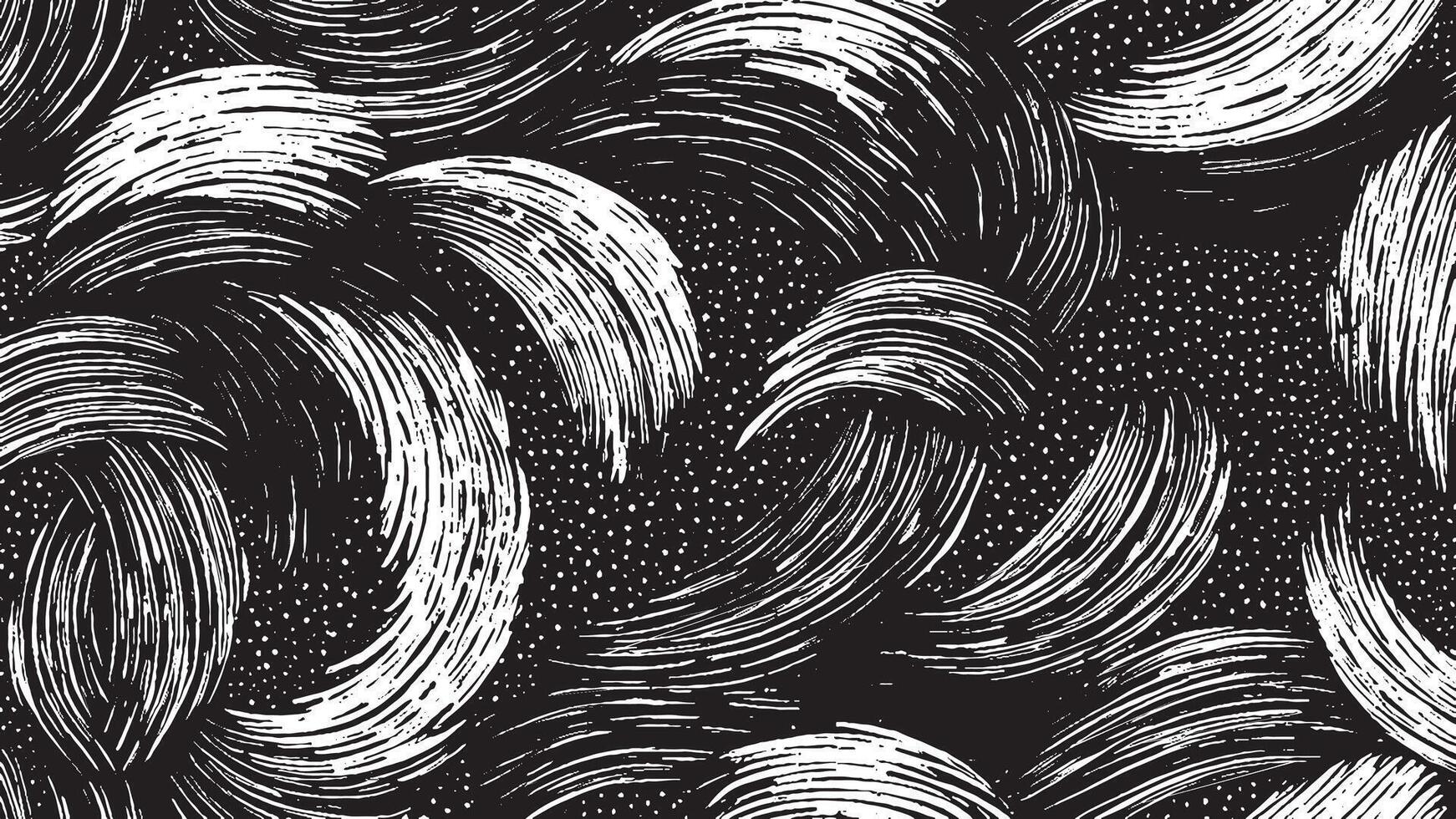 Abstract Black Monochrome Brush Strokes Overlay Art for Background Textures vector