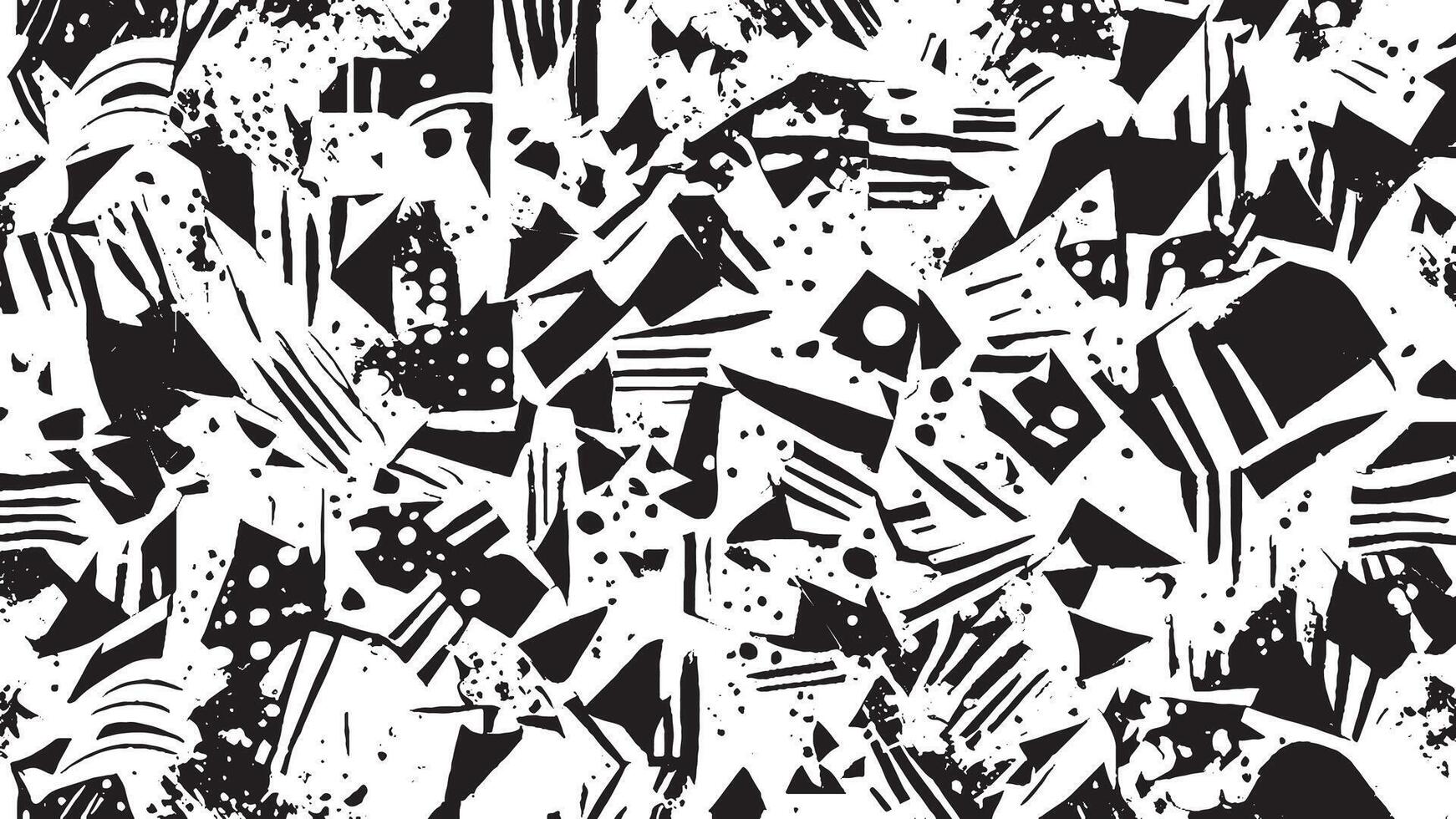 Intricate Black on White Texture for Background Overlays and Illustrations vector