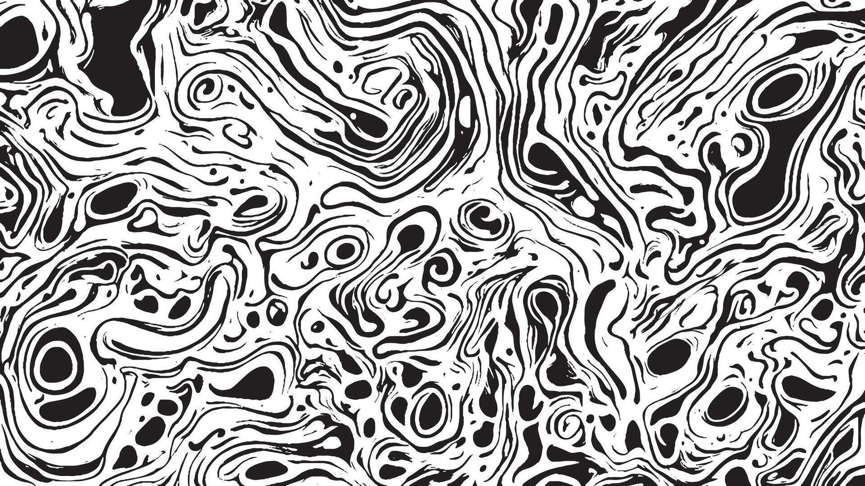 Monochrome Illustration, Black Texture on White Background for Overlays and Textures vector