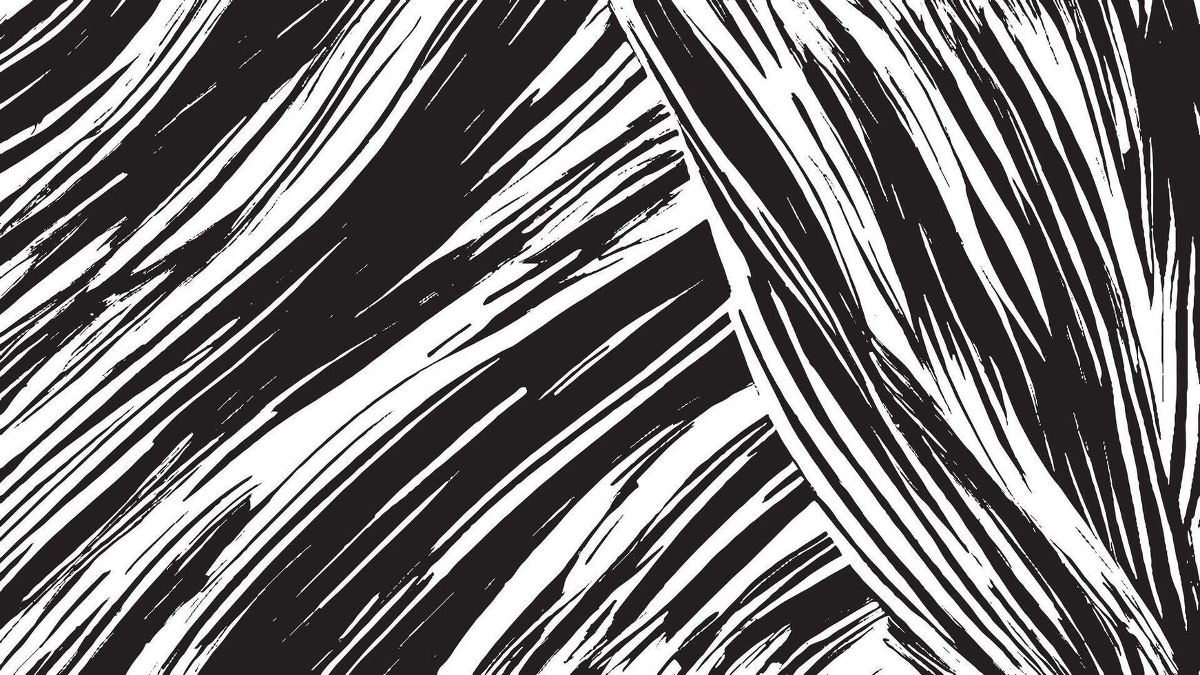 Monochrome Black Brush Stroke Patterns for Artistic Background Textures vector