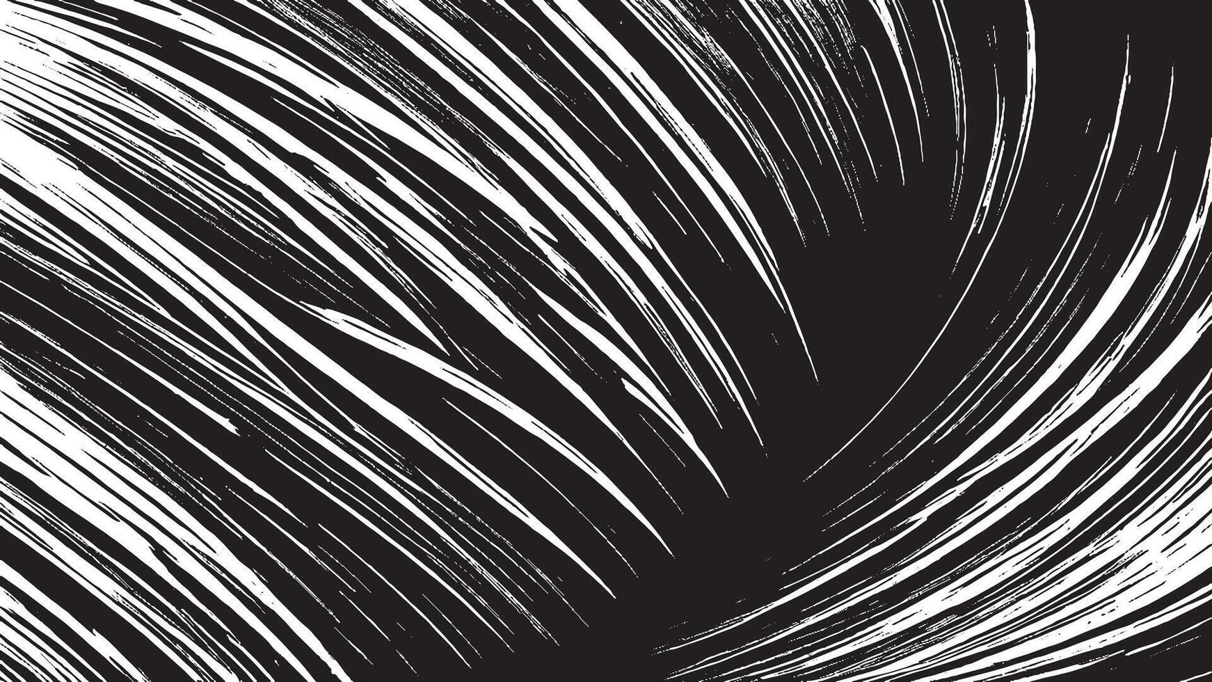 Monochrome Black Brush Stroke Patterns for Artistic Background Textures vector