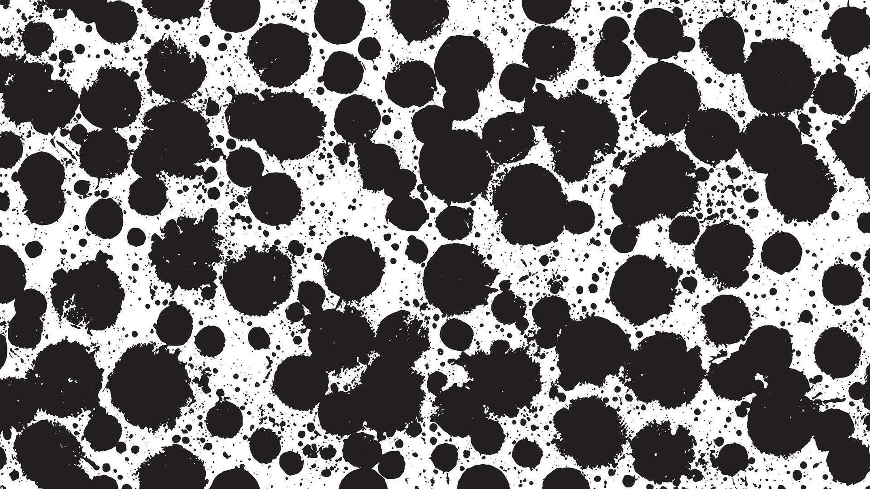 Monochrome Black Brush Stroke Patterns for Artistic Background Textures vector