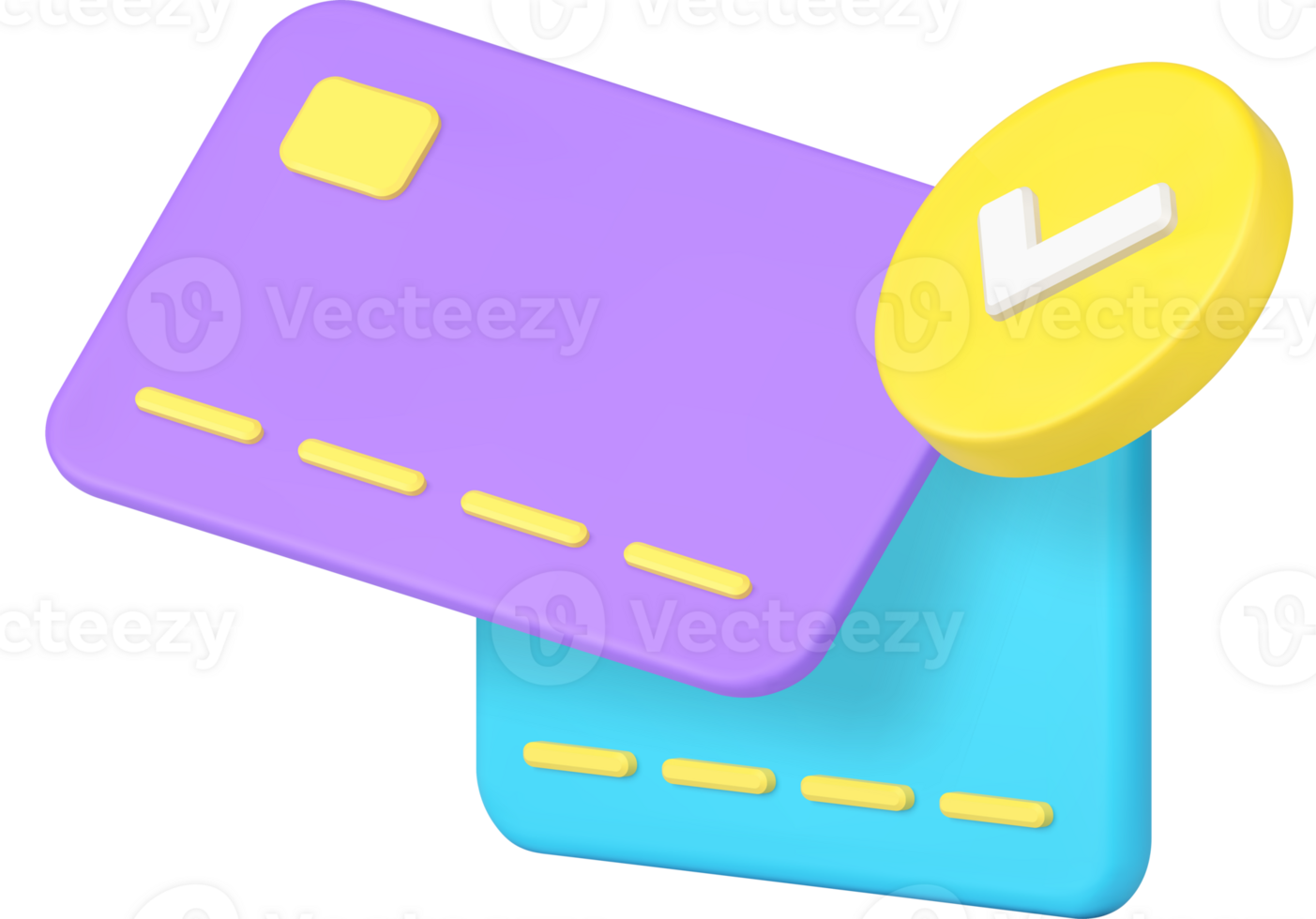 Banking credit debit card success exchange digital e money transfer 3d icon png