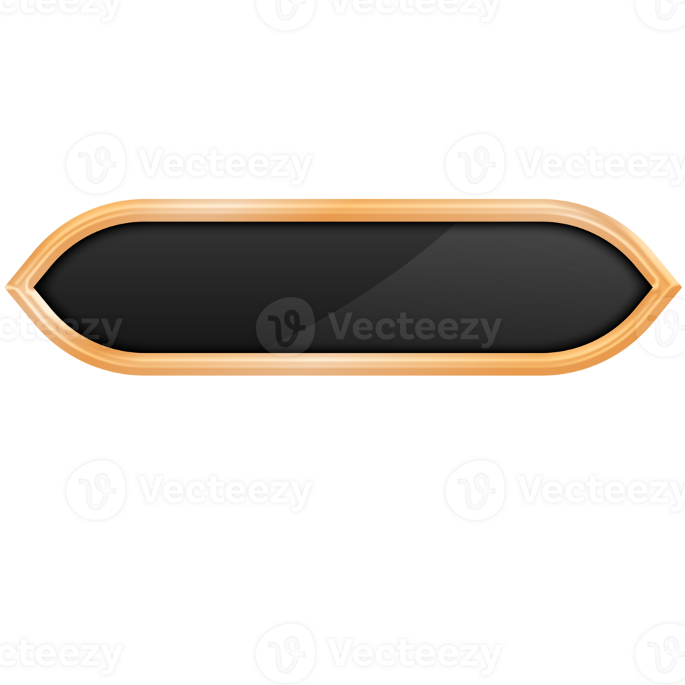 Button Luxury Border Golden, Button For Website png