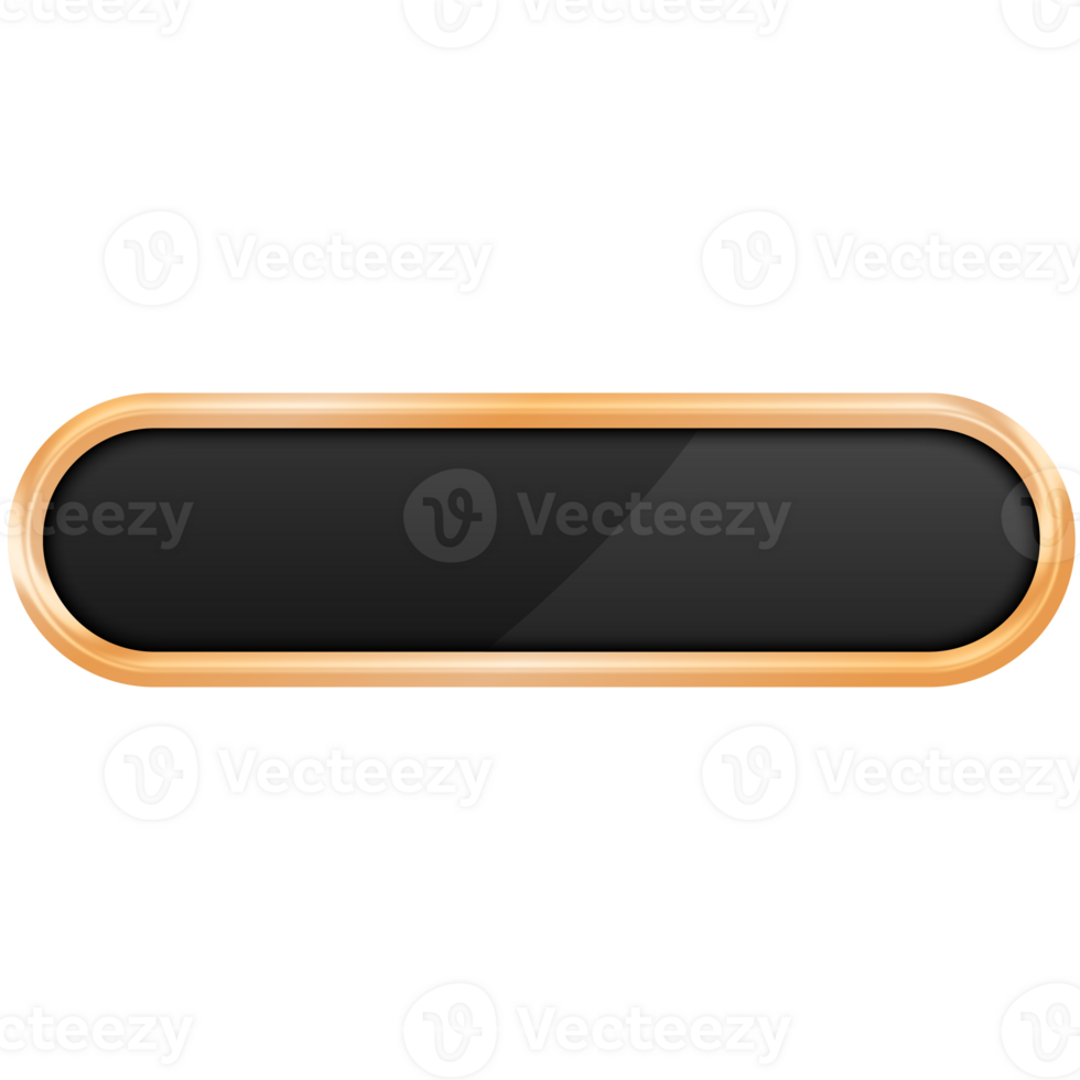 Button Luxury Border Golden, Button For Website png