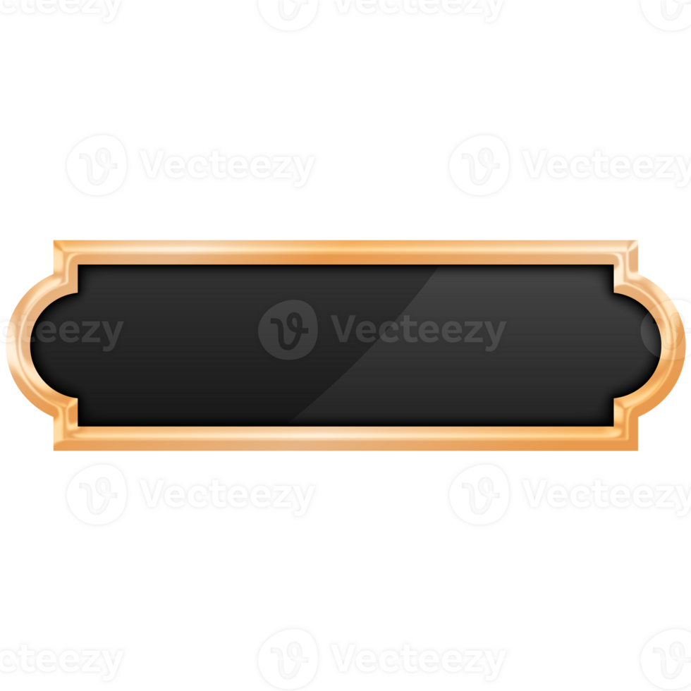 Button Luxury Border Golden, Button For Website png