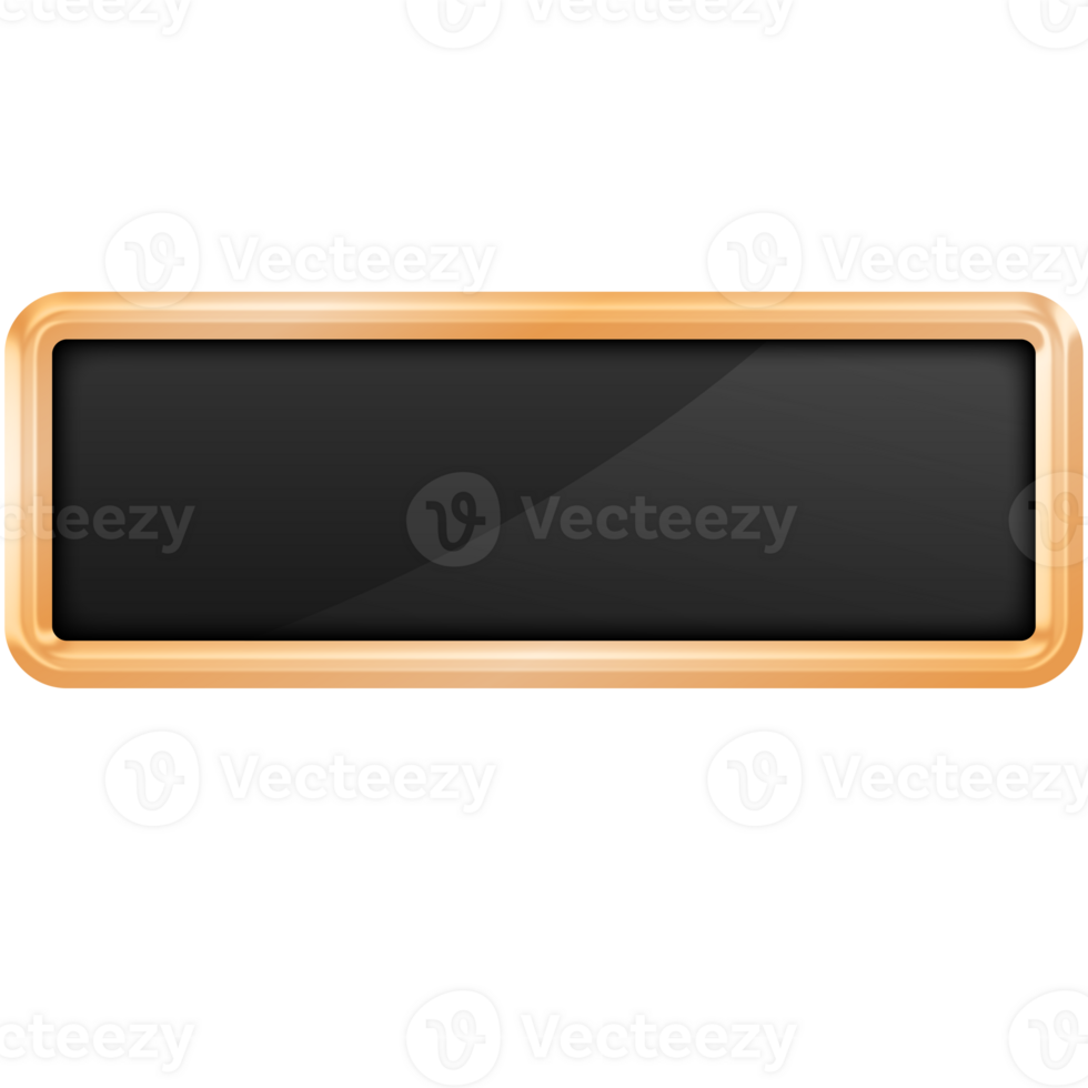 Button Luxury Border Golden, Button For Website png