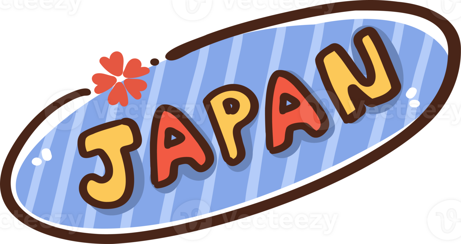 cute style word of Japan png