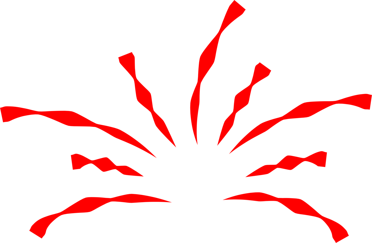 Firework party decoration png