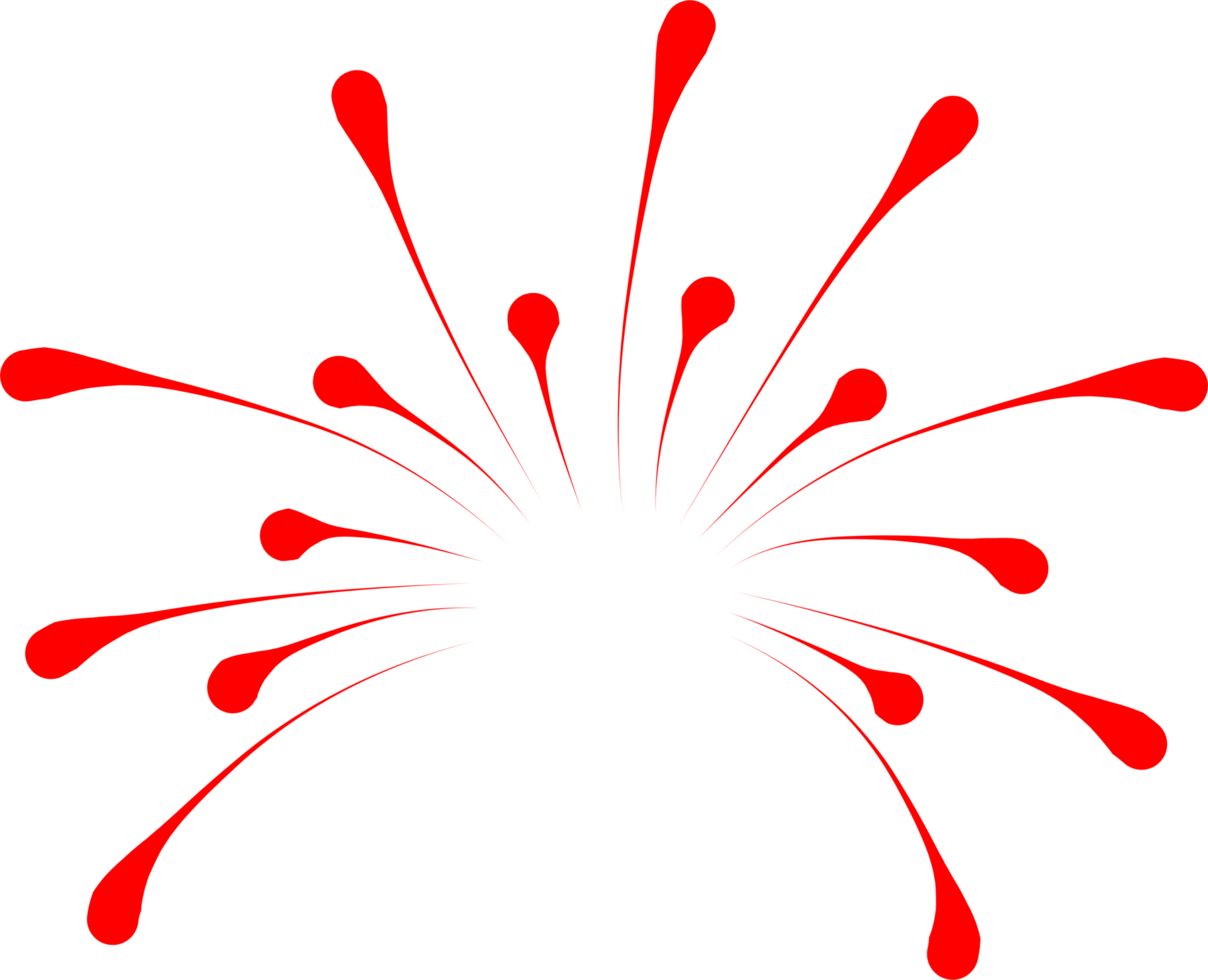 Firework party decoration png