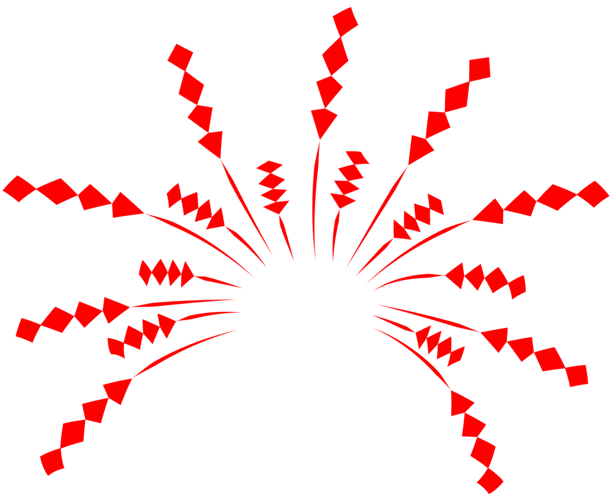 Firework party decoration png