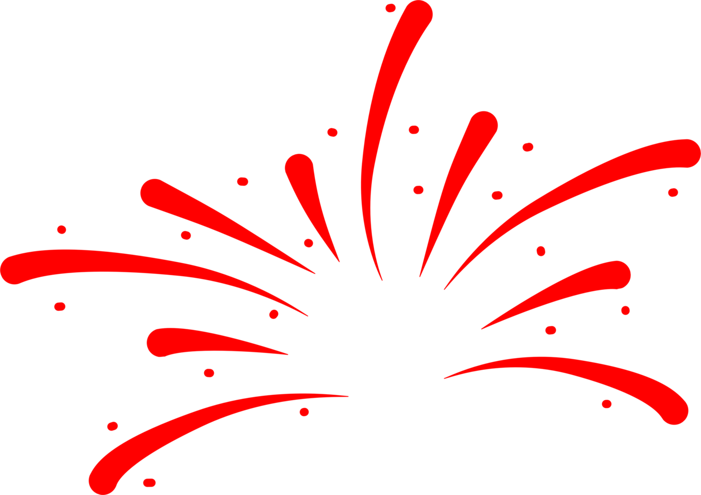 Firework party decoration png