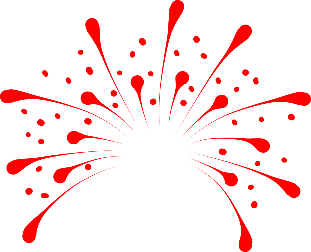 Firework party decoration png