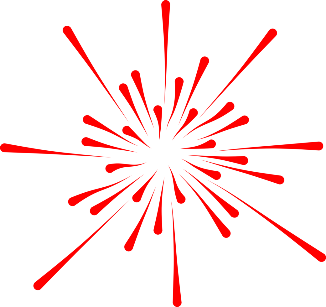 Firework party decoration png