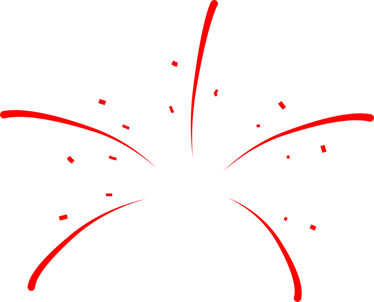 Firework party decoration png