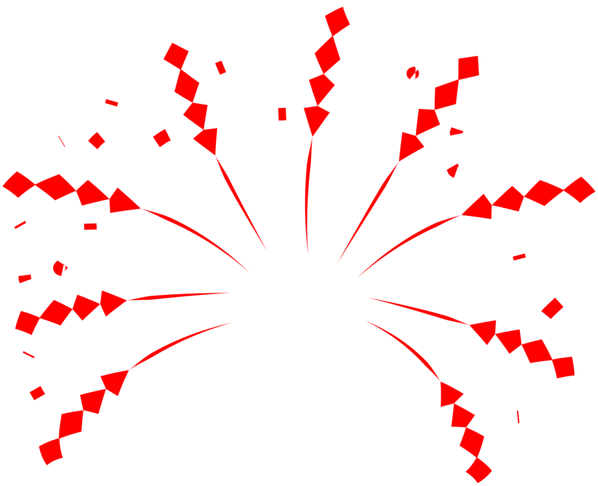 Firework party decoration png