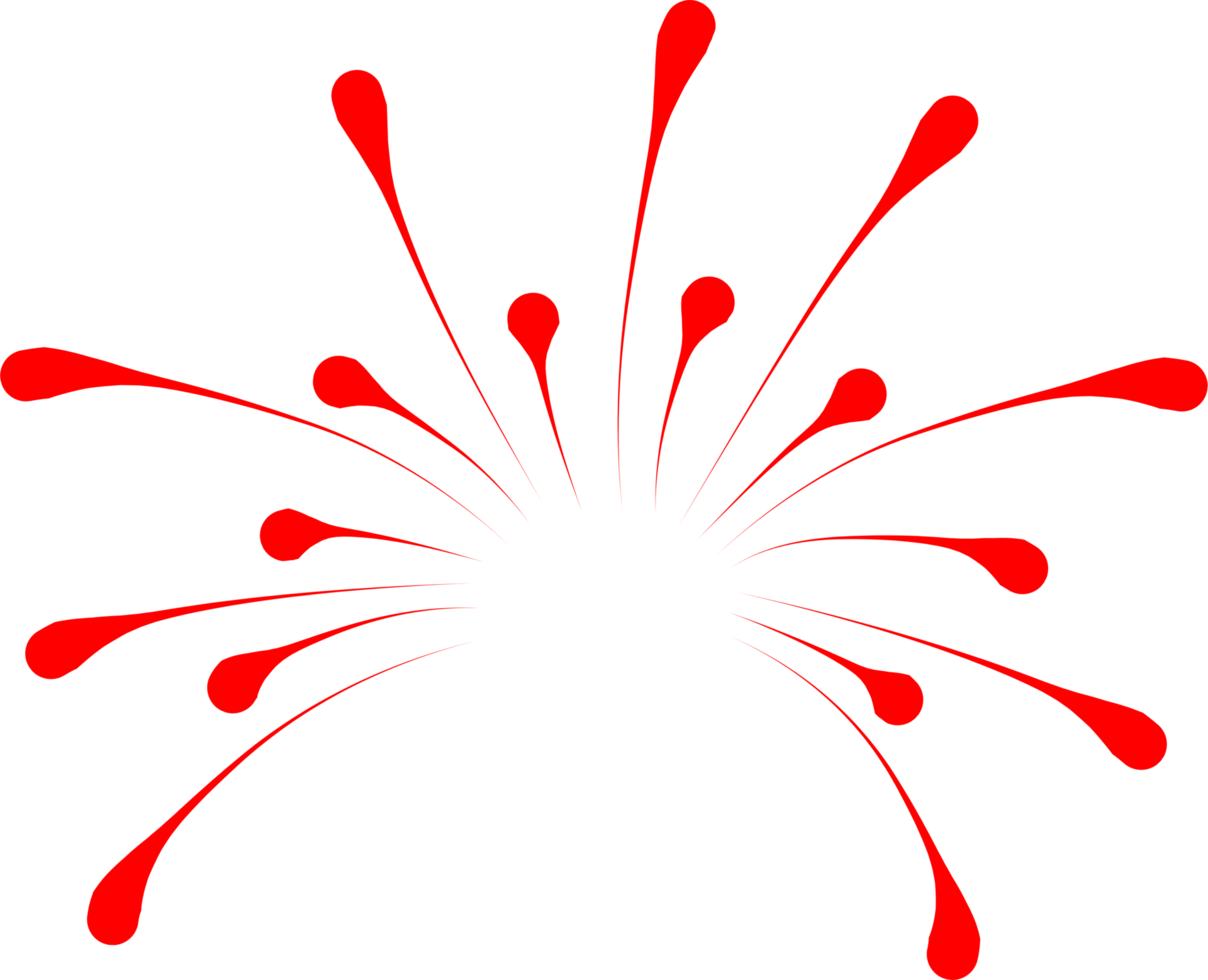 Firework party decoration png