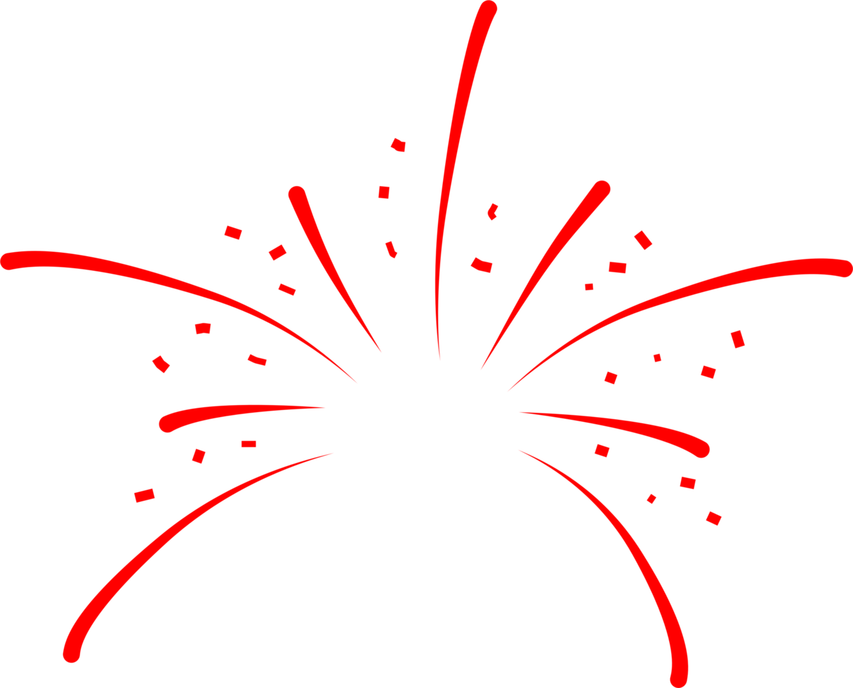 Firework party decoration png