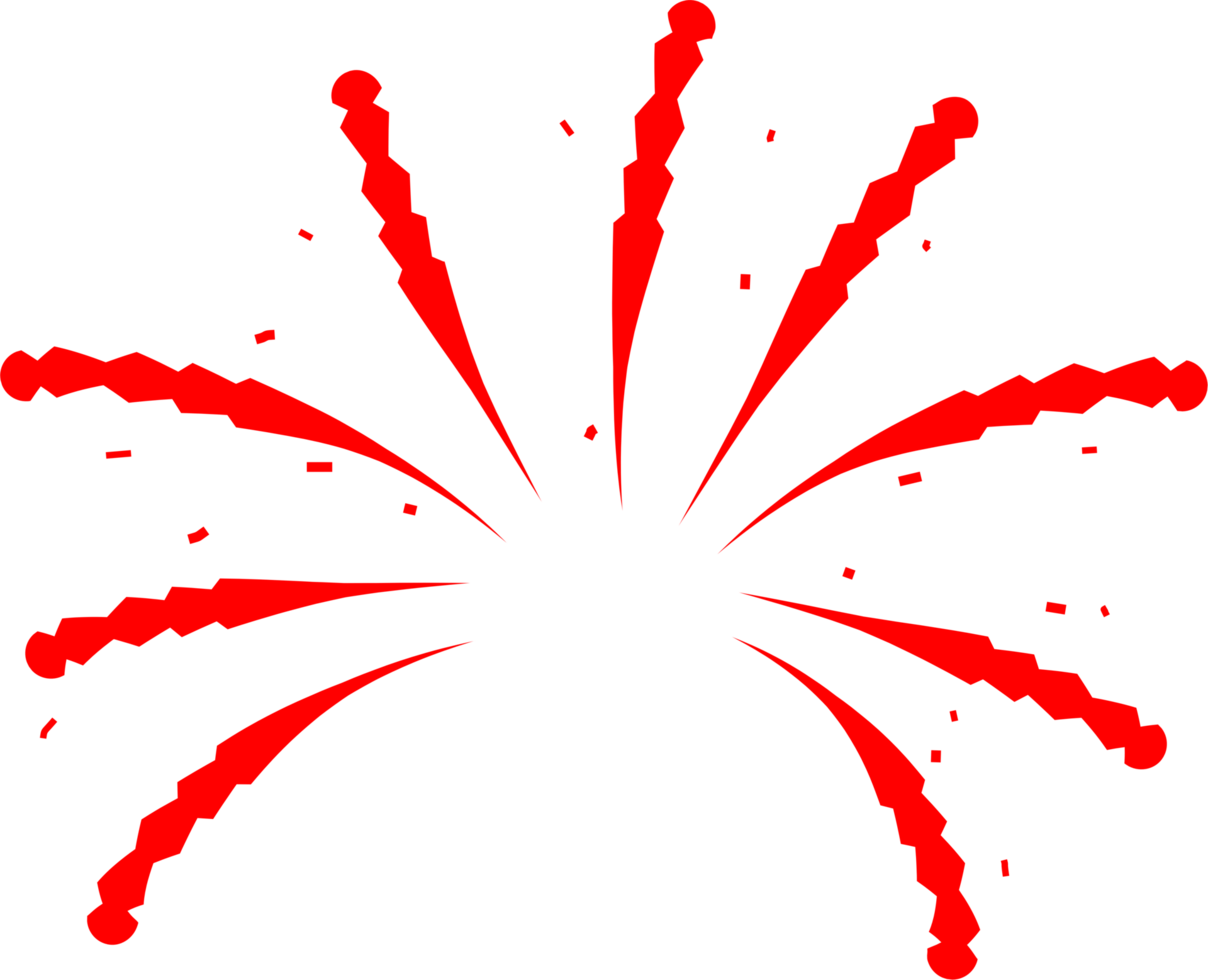 Firework party decoration png