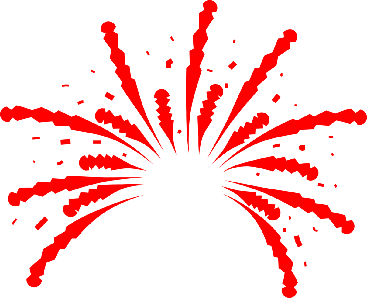 Firework party decoration png