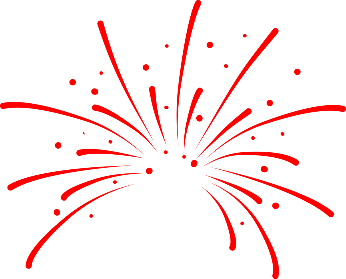 Firework party decoration png