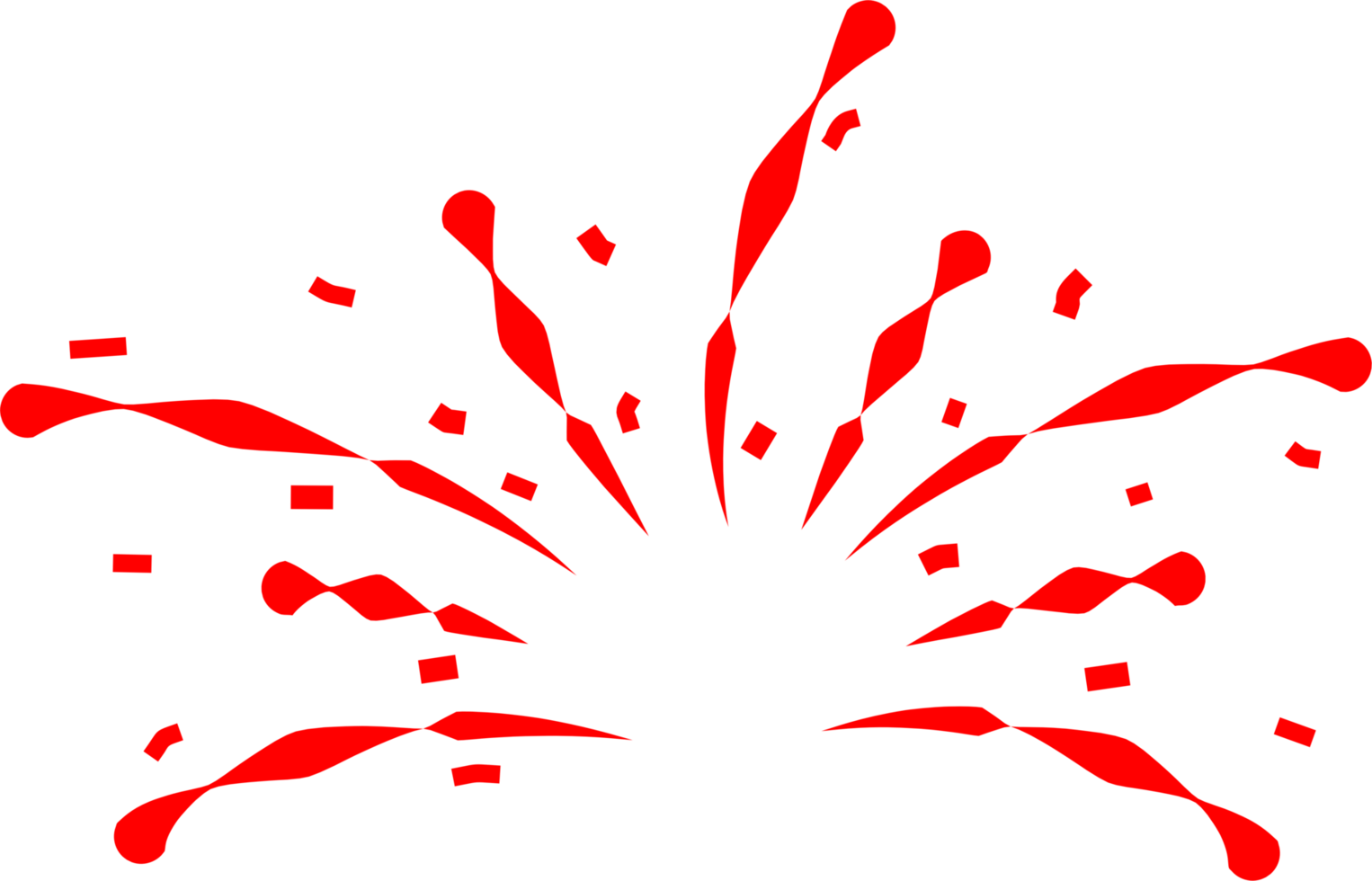 Firework party decoration png