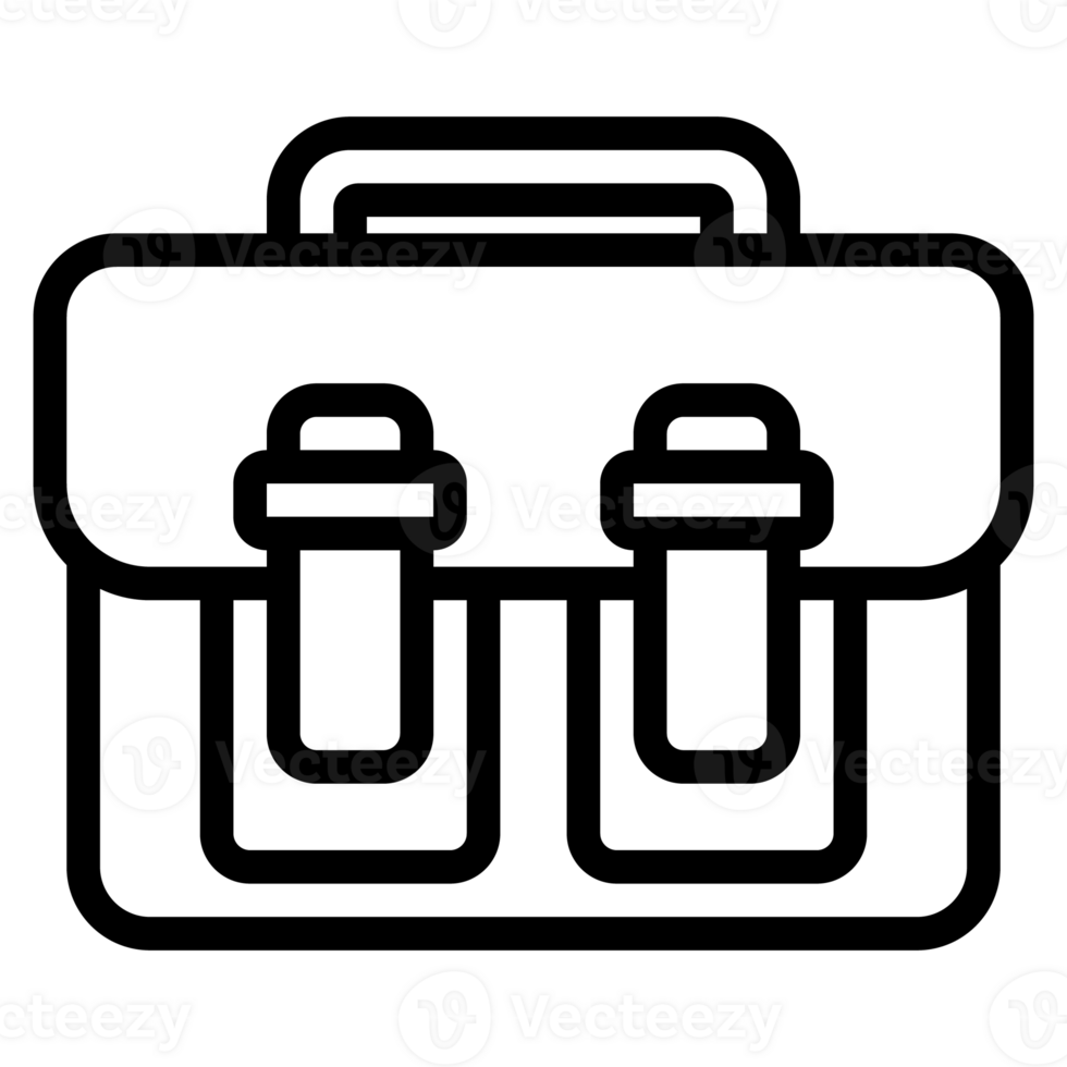 Isolated Briefcase Outlined Icon png