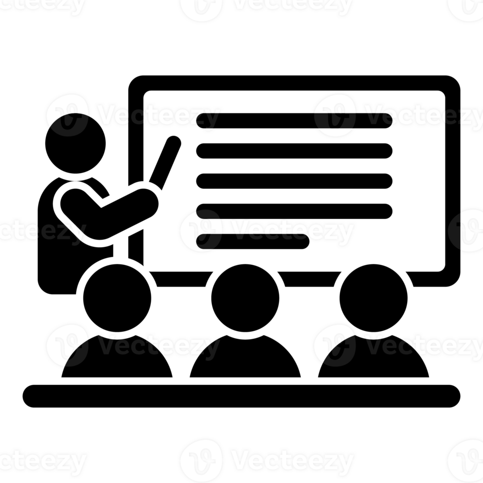 Isolated Classroom Glyph Icon png