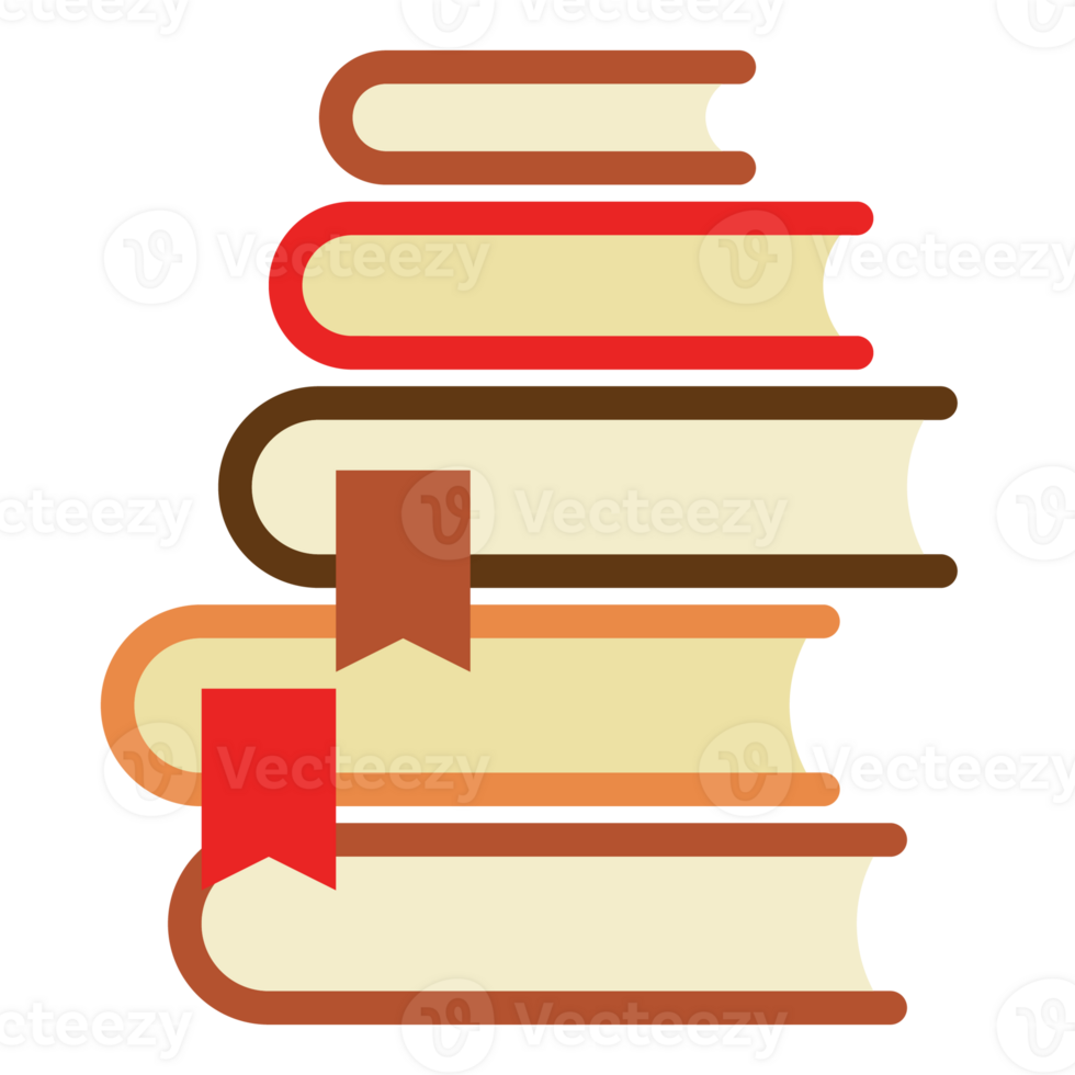 Isolated Books Color Icon png