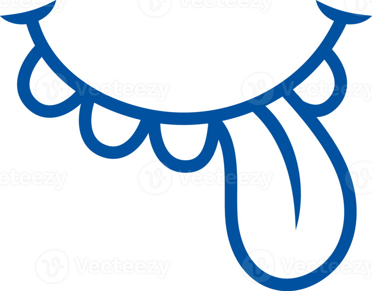 Smile and tongue of wild monkey ready to bite enemy or attack person. Hand drawn. png