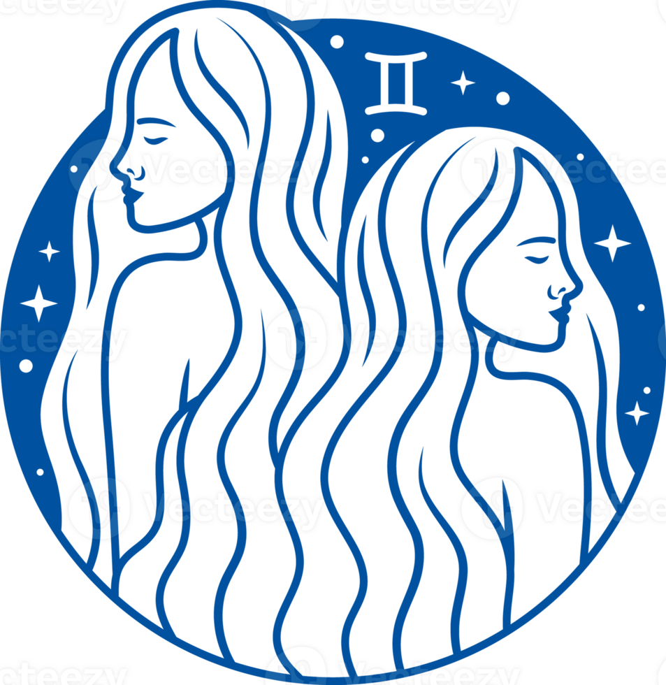 Zodiac sign is gemini according to eastern horoscope, from element air and actions of planet Mercury png