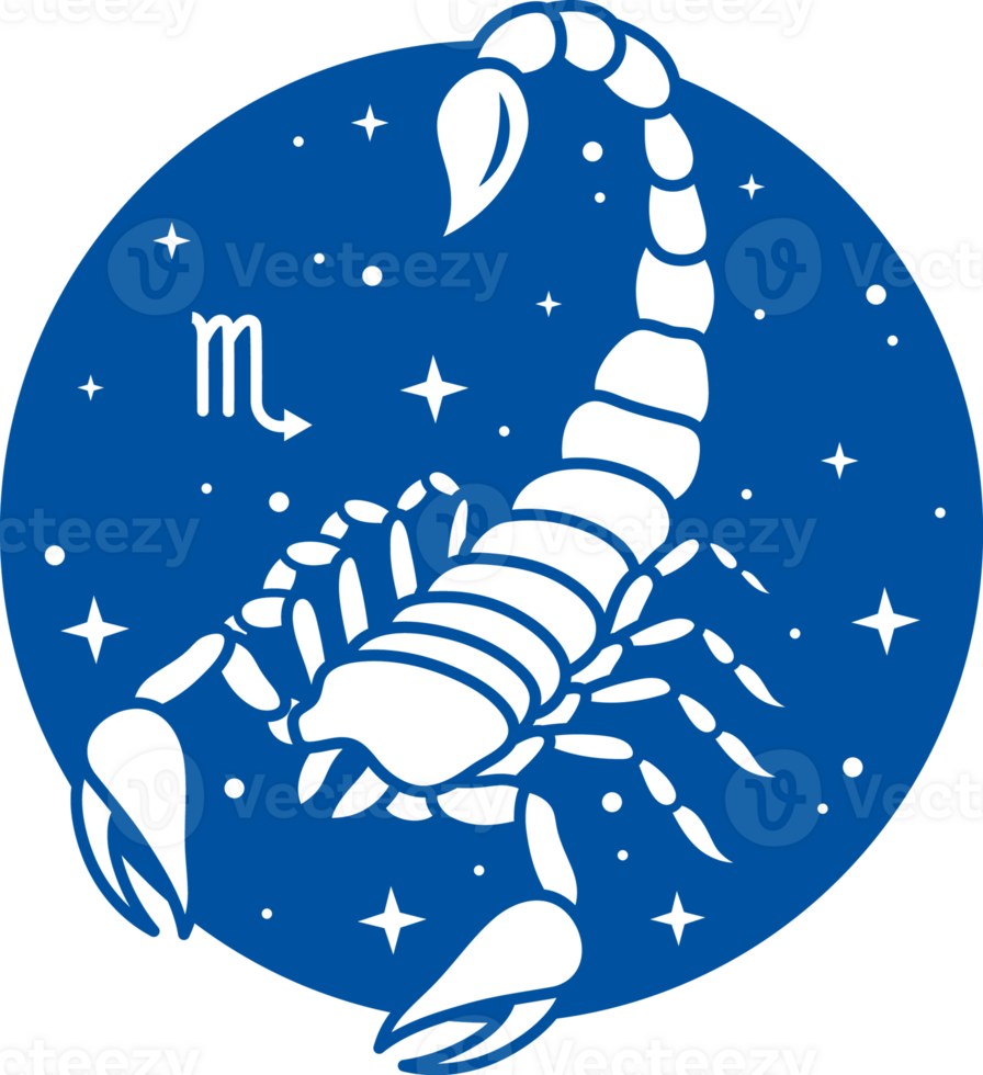Zodiac sign scorpio according to eastern horoscope, from element of water and influence planet Pluto png