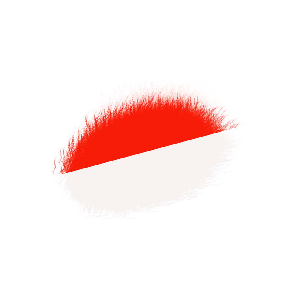 Abstract Brush Indonesian Flag png