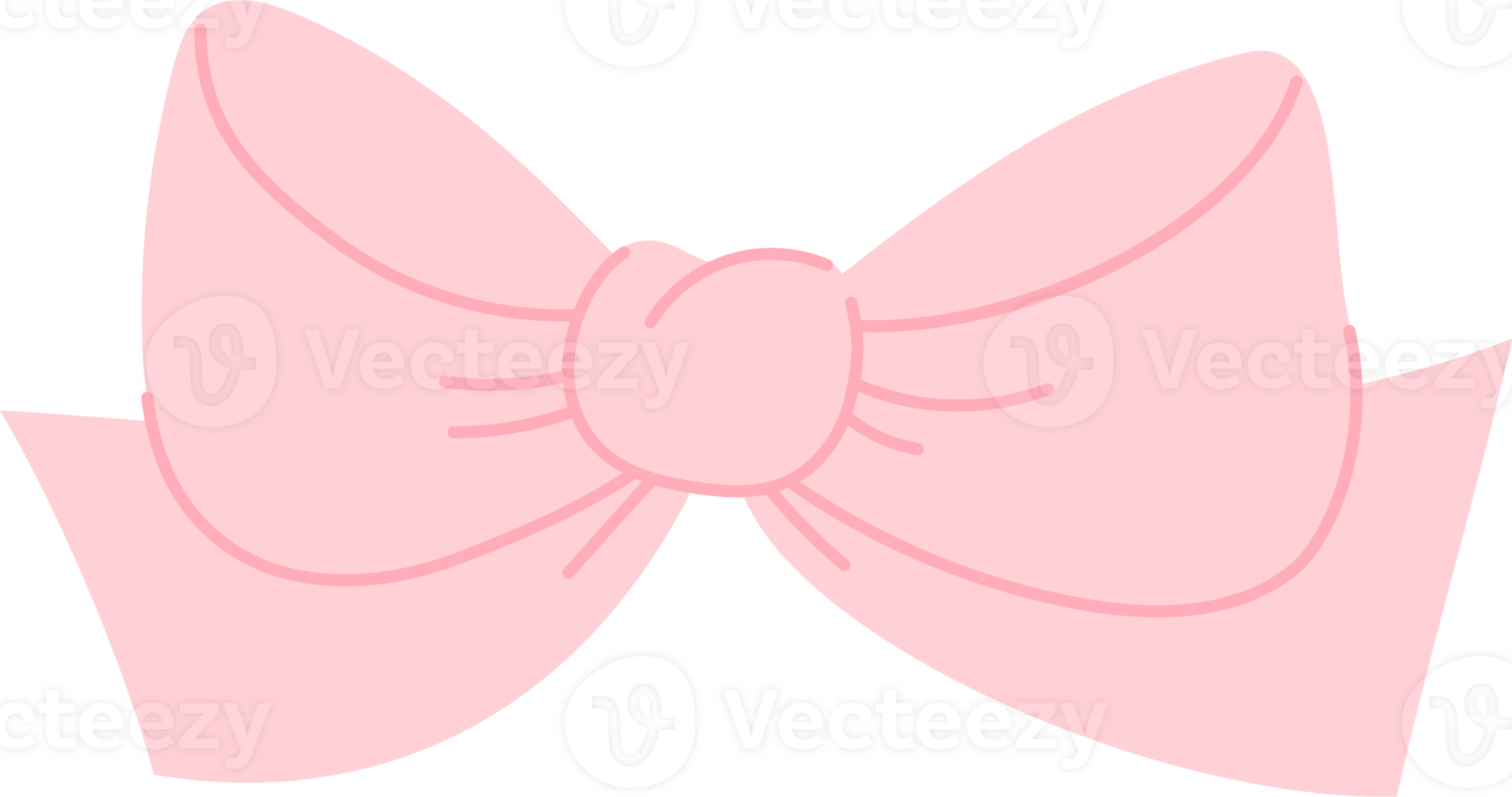 Cute coquette aesthetic pink ribbon bow png