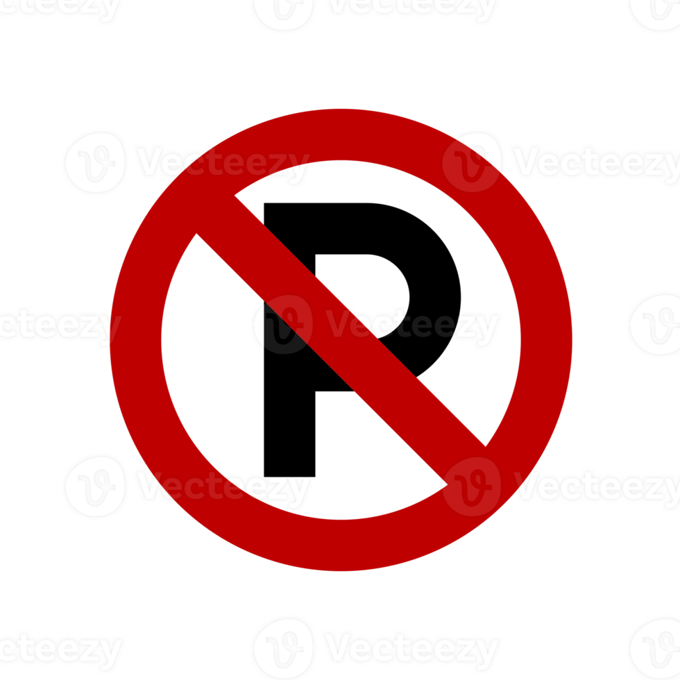 No parking sign, Forbidden sign, Do Not Park Car png
