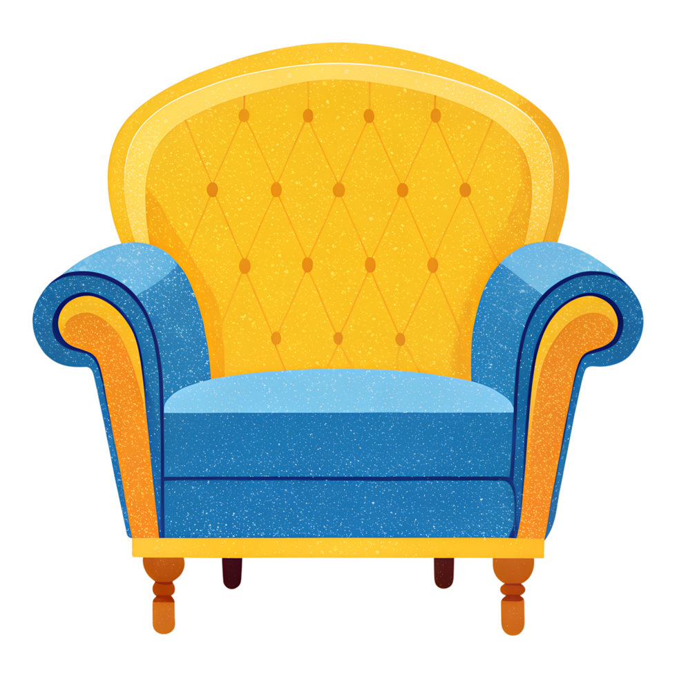 A classic Sofa illustration. png
