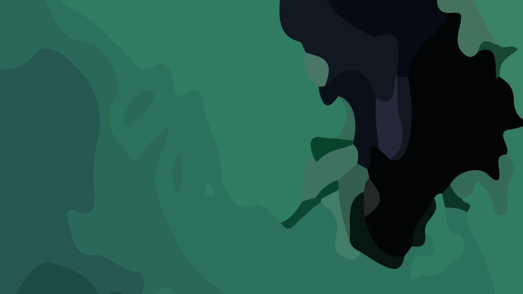 Aesthetic green abstract background with copy space area. Suitable for poster and banner vector